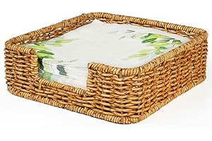 Rattan Napkin Holder Basket: Keeps Napkins Tidy and Within Reach