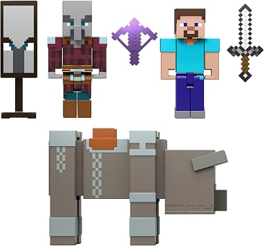 Mattel Mattel Minecraft Coffret Attaque du Village avec Steve et Ravageur