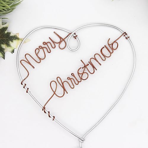 Miniatura 3 de Merry Christmas Tree Topper Christmas Heart Tree Topper Wire Tree Decor for Christmas Party Supplies (Merry Christmas Tree Topper)