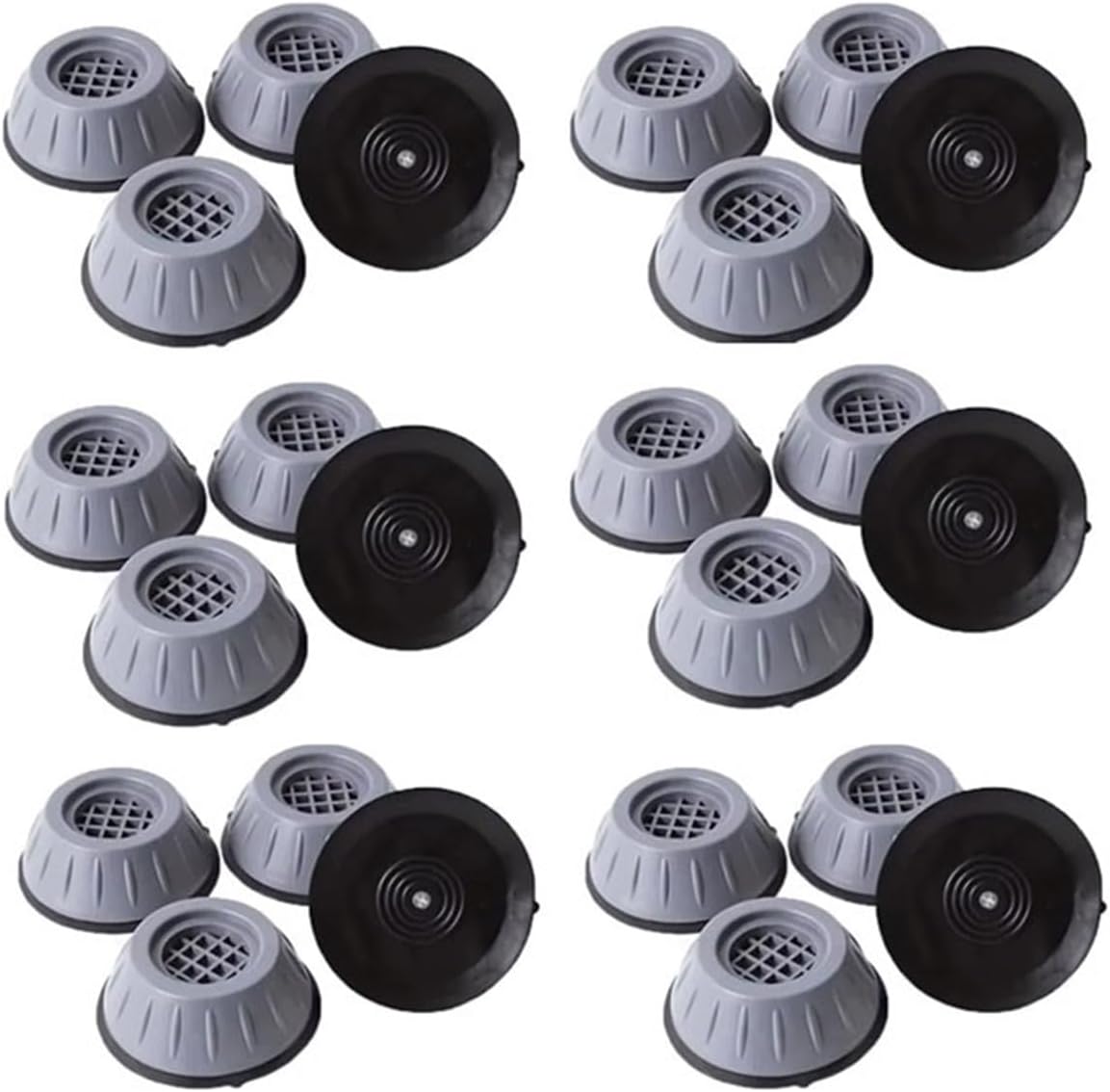 4/8/12/16/20/24pcs Silicone Anti Vibration And Anti Slip Foot Pads Silent And Shock-Absorbing Universal For Washing Machines(24pcs)
