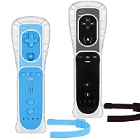 Vista 50 de Yosikr Controller for Wii, Remote Controller for Wii with Silicone Case and Wrist Strap Compatible for Wii/Wii U (2 Pack, White and White)