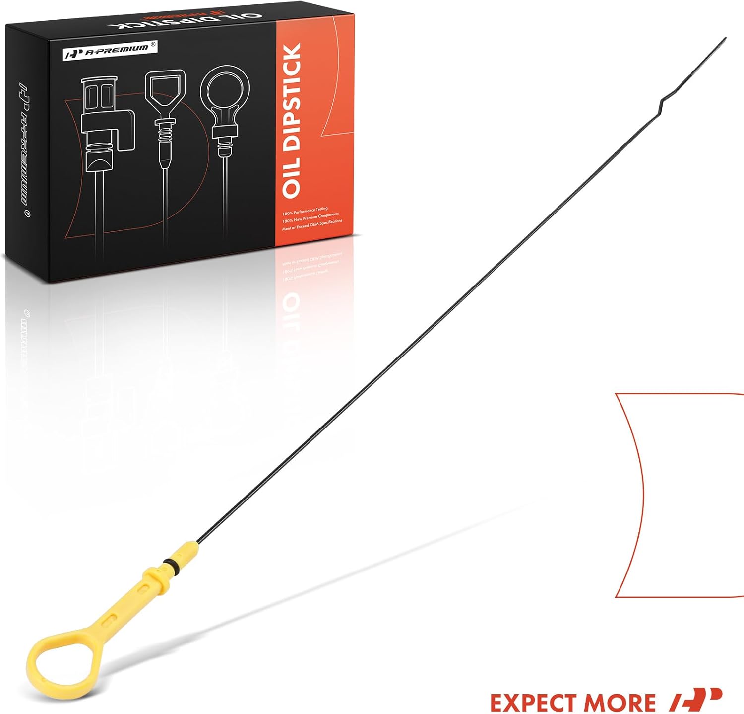 A-Premium 1.8L 2.0L Engine Oil Dipstick Compatible with Mazda 626 1993-2002, MX-6 MX6 1993-1997, Protege 1999-2003, Protege5 2002-2003, Engine Oil Measuring Rod Dip Stick