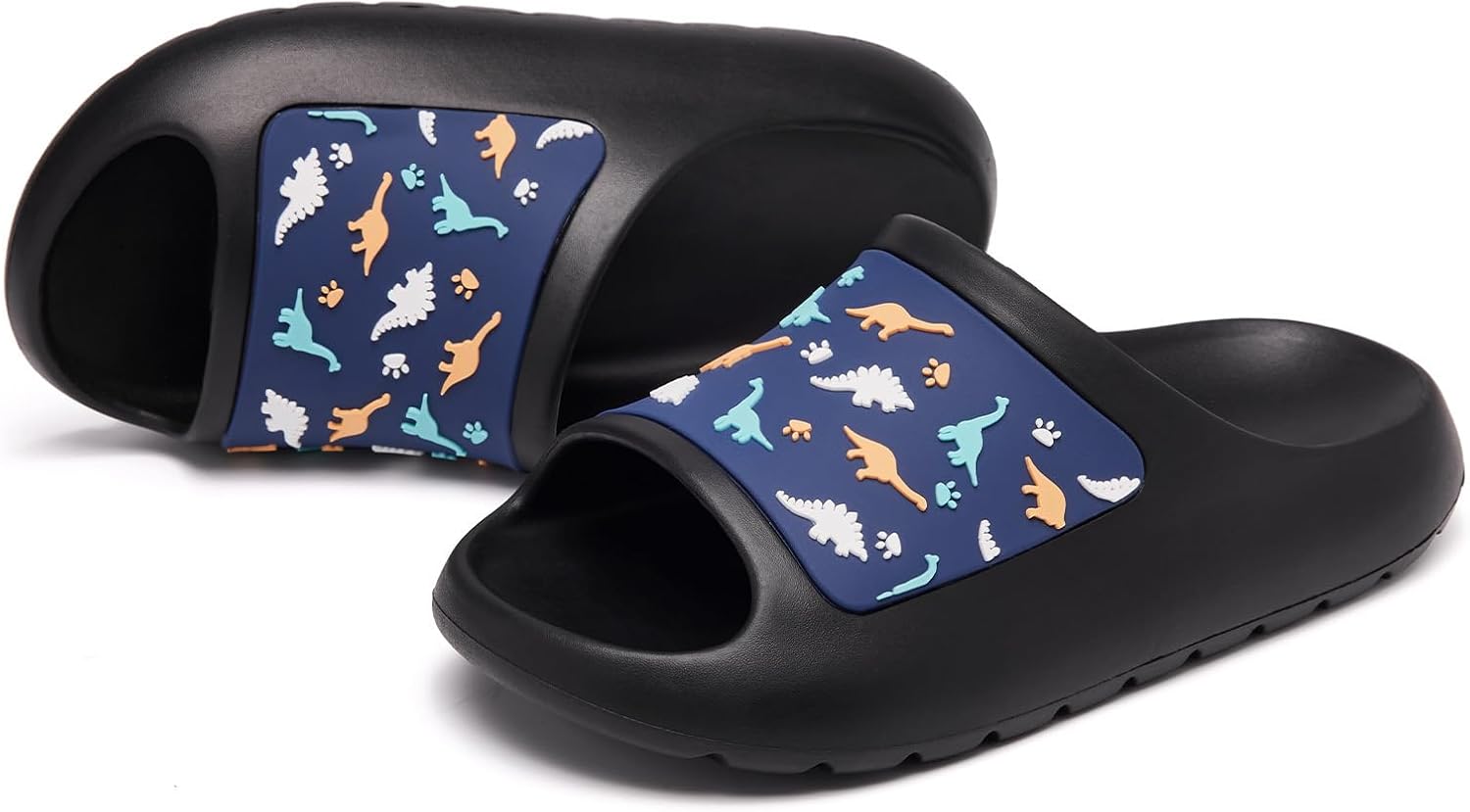 Jaeynow Kids Cloud Slides,Boys Girls Toddler Slides Sandals Slip On for Indoor Outdoor Quick Drying Shower Shoes EVA Summer Slippers
