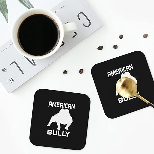 Miniatura 5 de American Bully - Posavasos absorbentes antiquemaduras, para comedor, cocina, oficina, 6 unidades