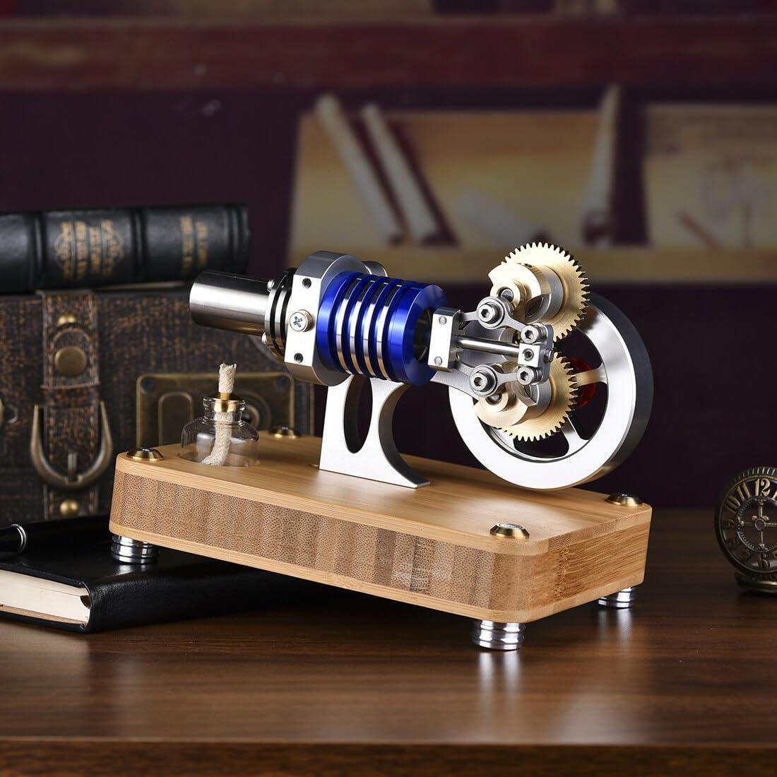 Fictory Lagetemperatuur Stirlingmotor, Stoommachine Model, 1 STUK Stirlingmotor Motor Hand Warmte Sterling Motor Sterling Engine voor Ambachtelijke Verzameling