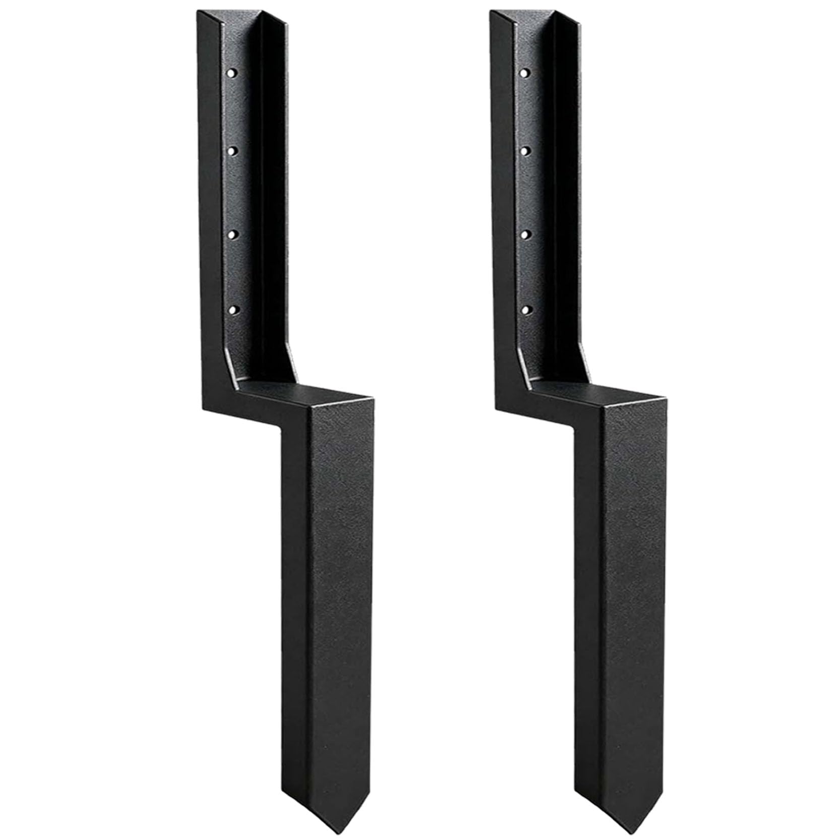 LQSYBHD Fence Post Repair Fence Post Anchor Post Anchor Ground Spike Fence Post Repair Anchor Kit Solid Wood Post Stake Mailbox Pole Repair Backrest Wooden Post Support(Size:85x12x5cm,Color:2A)