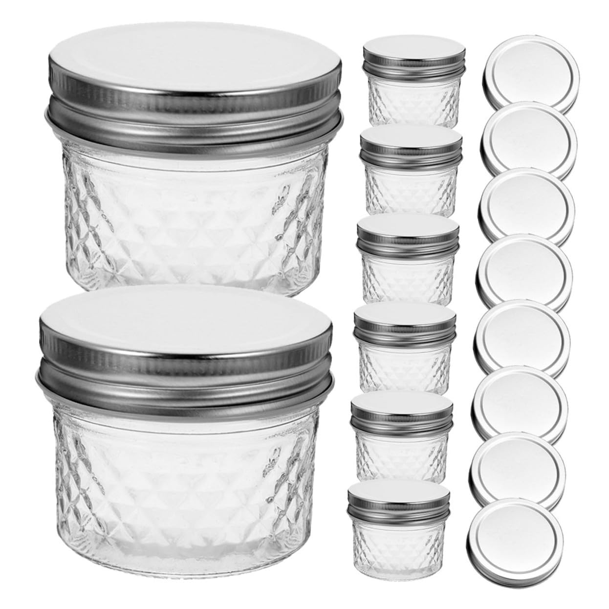 Toyvian 120ml Durchsichtige Honigspender aus Glas mit Deckel Leicht zu Reinigen und Nachzufüllen Geeignet für Hotel und Einkaufzentrum