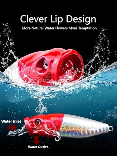 Miniatura 2 de Kit de Señuelos de Pesca y Cebos - Kit Integral de Señuelos de Pesca para Trucha, Lubina y Salmón - Incluye Camarones de Plástico, Cebo de Gusano,