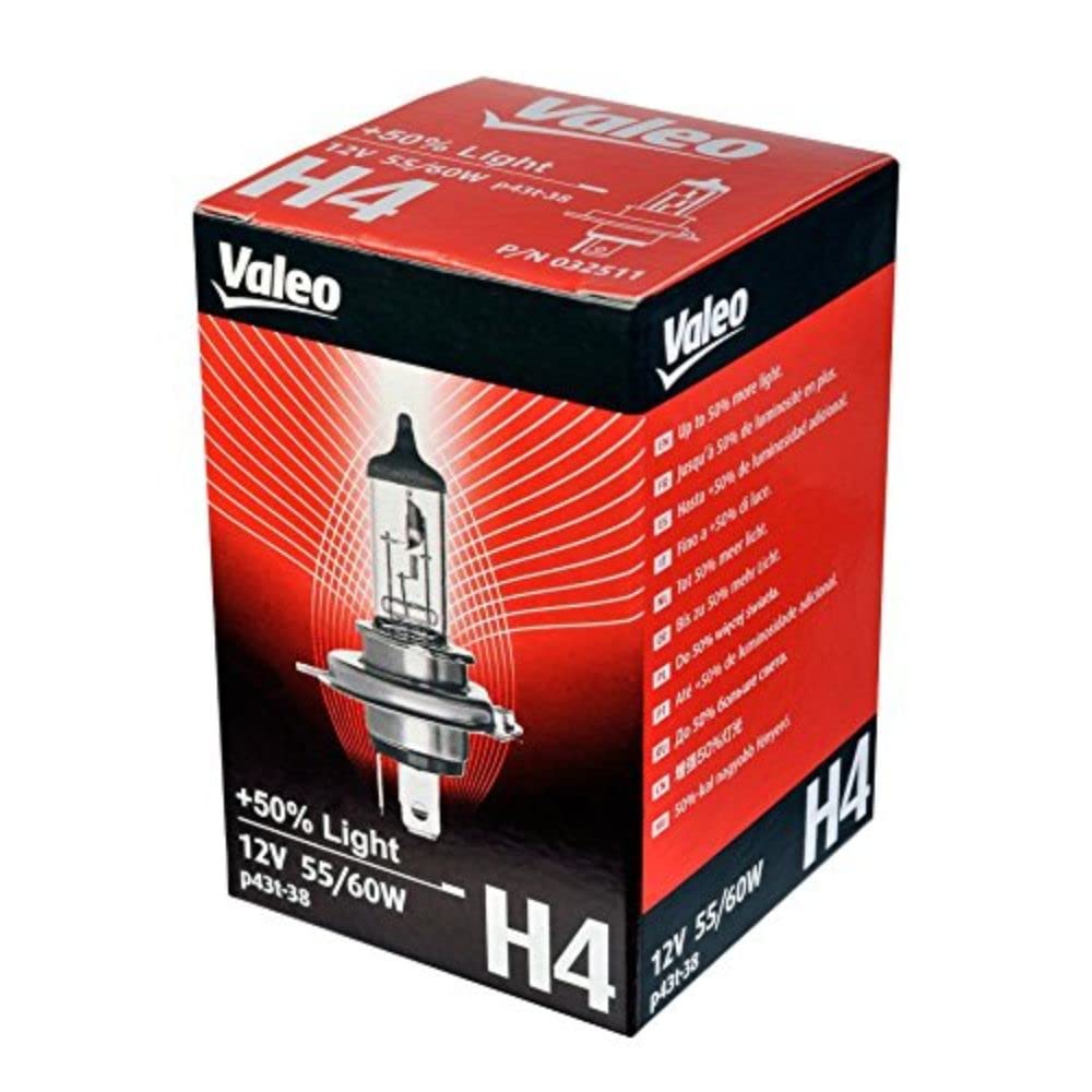 Valeo H4 472 Bulb Plus 50 Percent Light