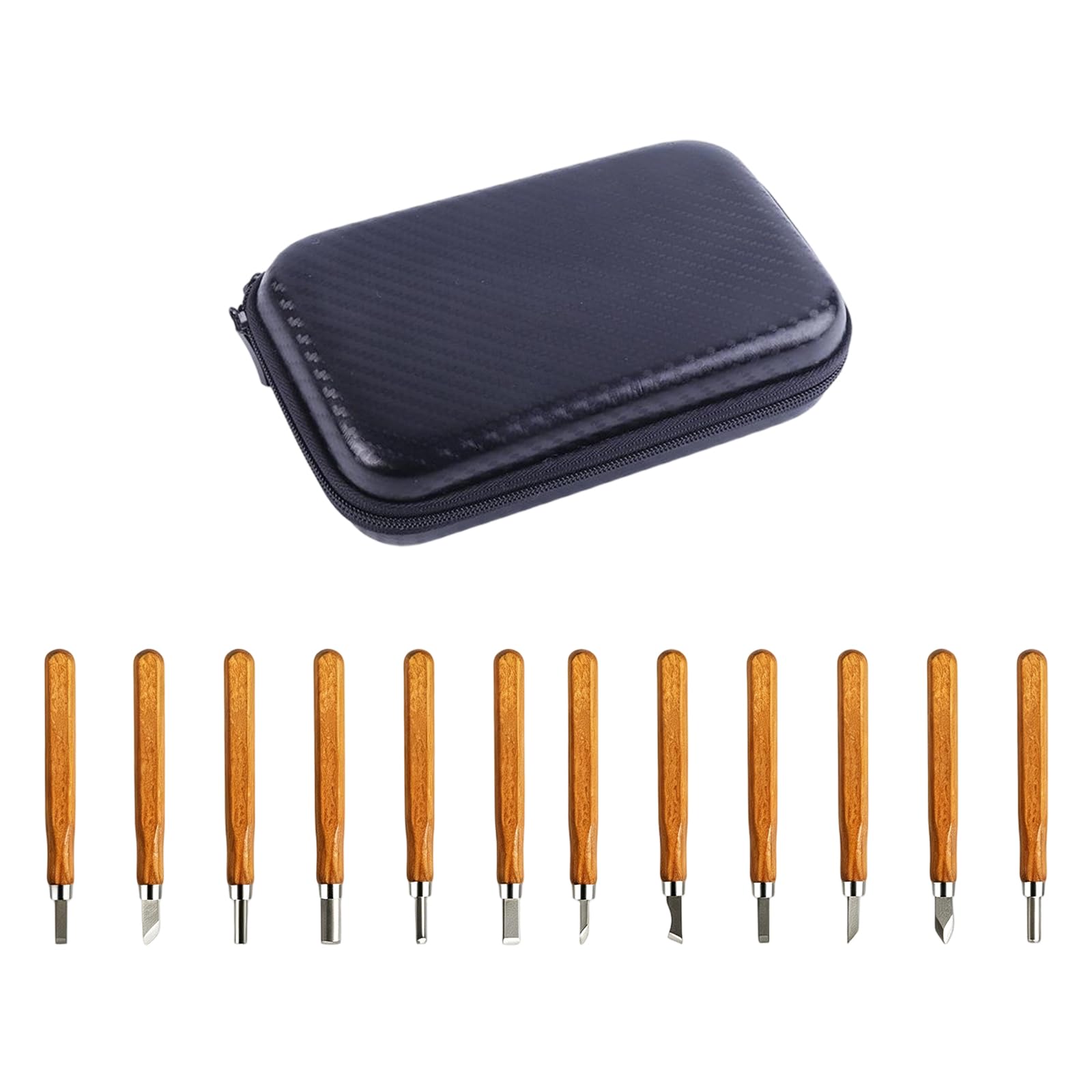Woodworking Cutter Set Carving Woodworking Cutter Set Multifunctional Household Carving with Storage Case Wood Sculpting Equipment