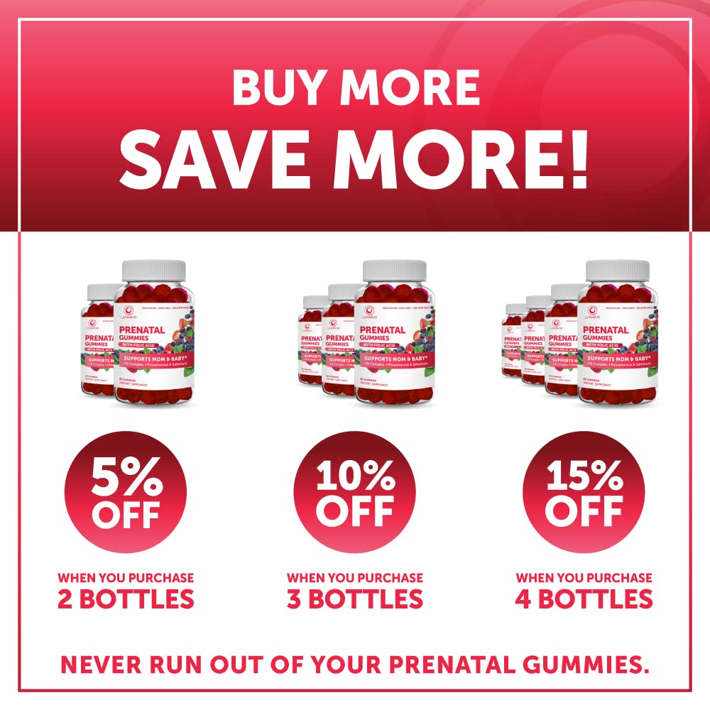 Buy Prenatal Vitamin Gummies for Women with Iron and Folic Acid
