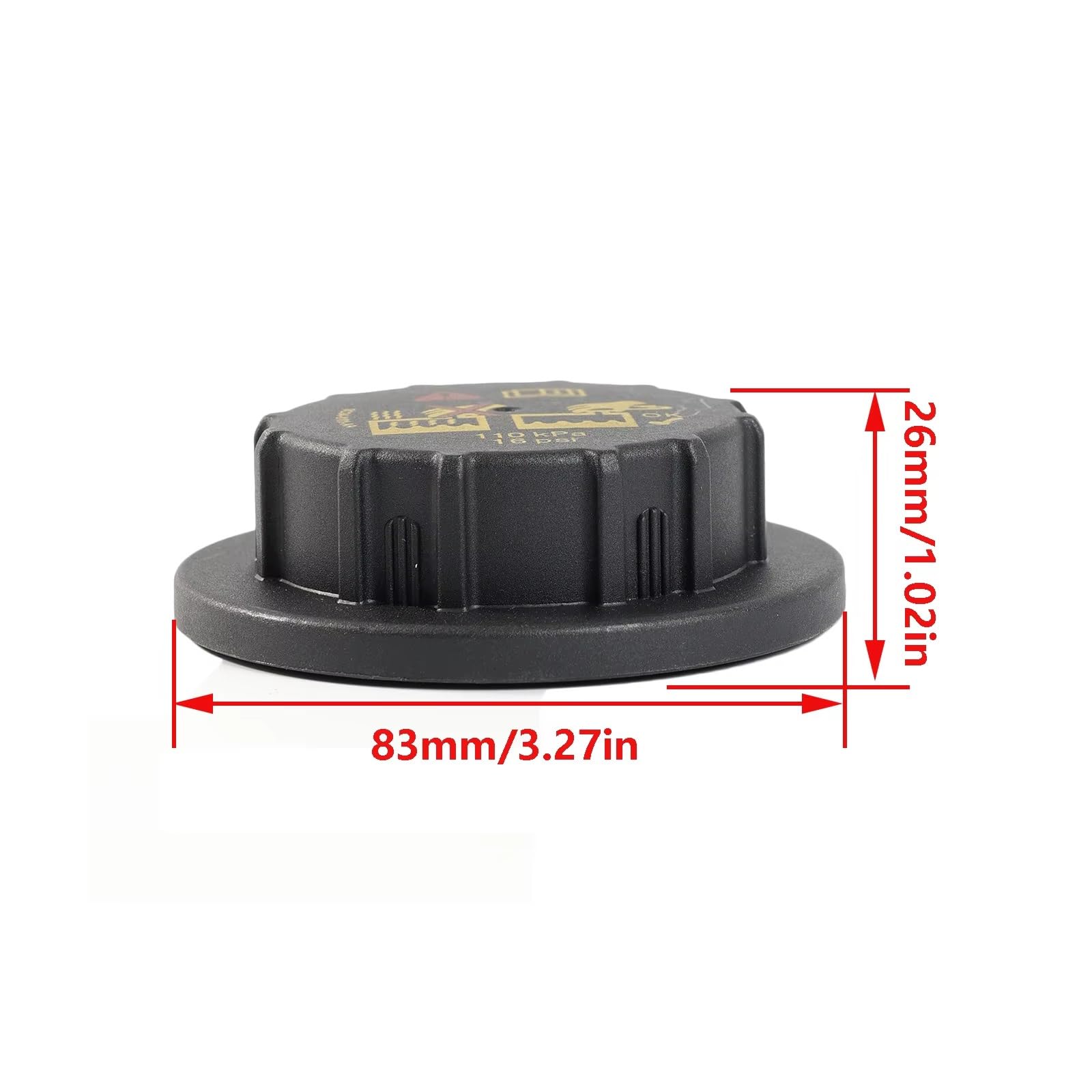 Compatible con Lincoln MKT 2010 2011 2012 2013 2014 2015 9C3Z8101B Tapa del depósito de expansión del radiador de refrigerante