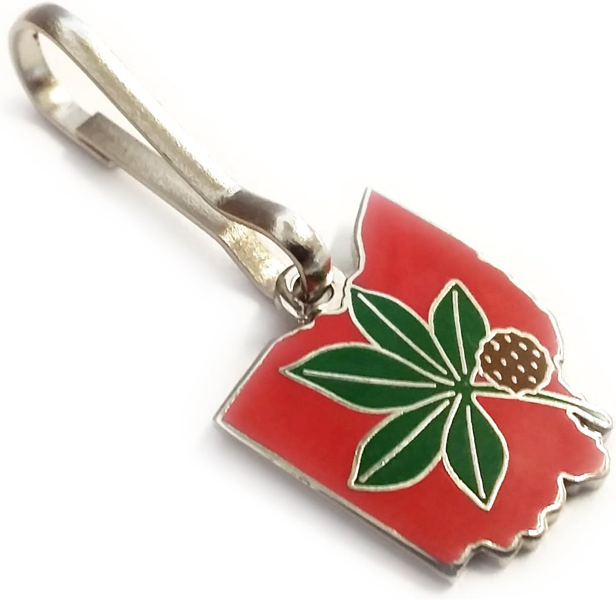 OSU Ohio State University Buckeyes Leaf Backpack Jacket ZIPPER PULL CLIP