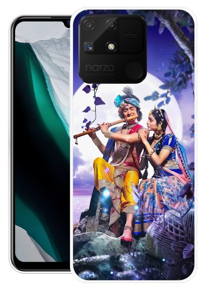 Looy Realme Narzo 50A Mobile Back Cover Back Case for Realme Narzo 50A Mobile Phone (Radha Krishna) (B0CGNNCRHF) Amazon Price History, Amazon Price Tracker