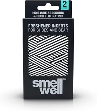 SmellWell Active White Stripes Ayakkab  Koku Giderici, Do al Ferahlat c  ve Nem Emici Yast k k | Do al Bambu K m r  ile Uzun S reli Ferahl k 2 Adet