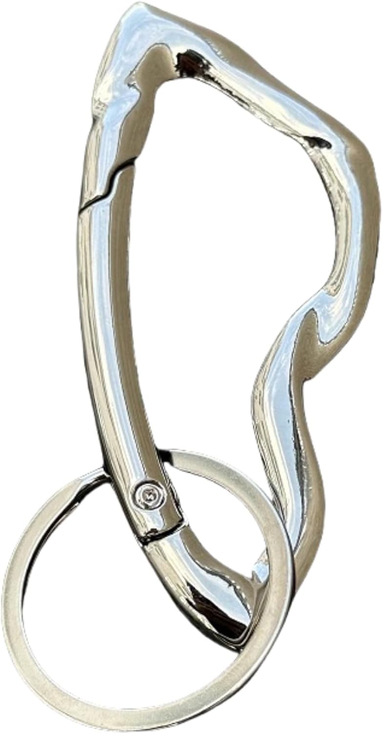 Irregular Carabiner Keychain Cute Y2K Cool Key Rings Clips for Keys Purse Handbag Backpack Accessories