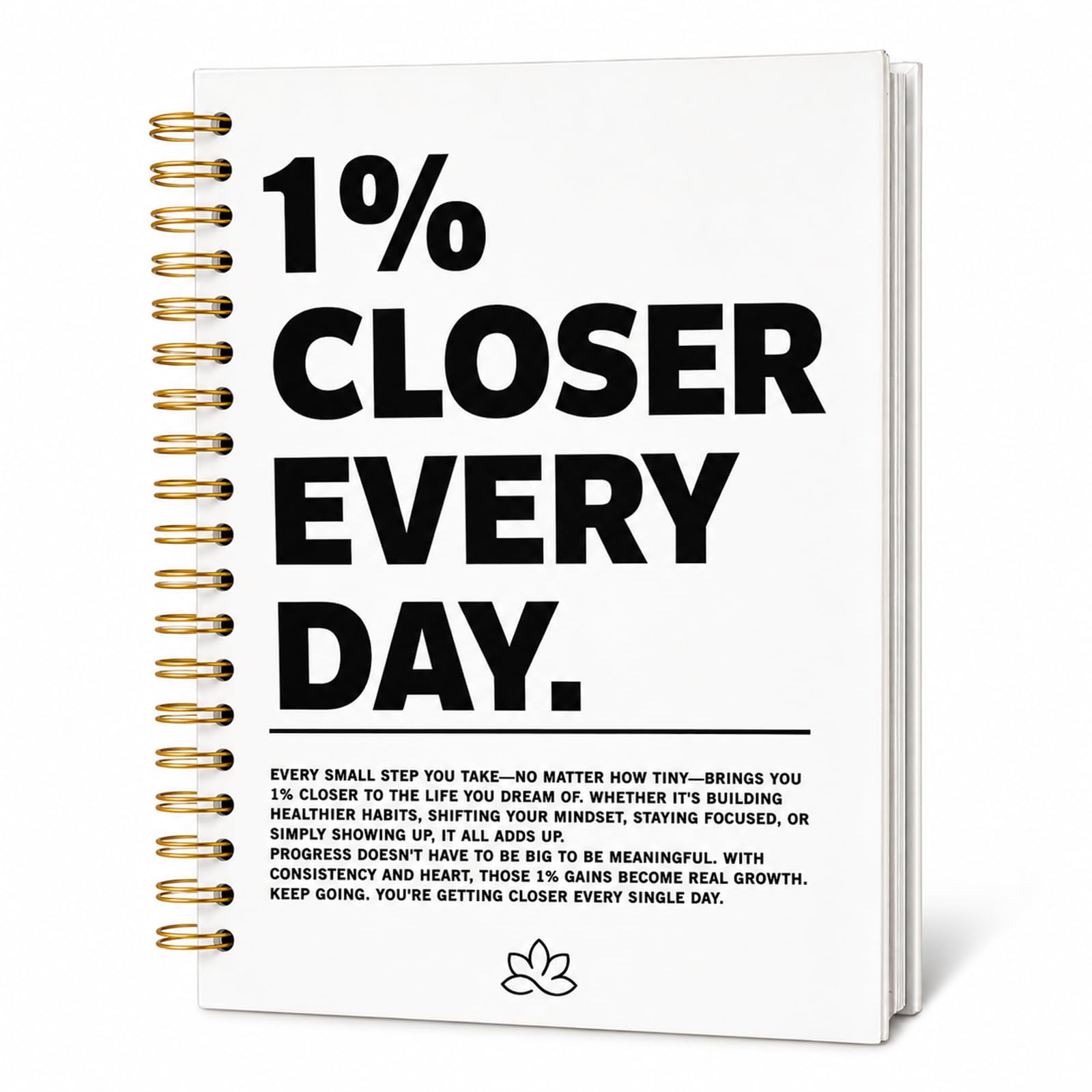 Vixano Mental Health Journal, Journals for Women with Double Sided Positive Affirmation Print, Motivational Gifts A5 80 Pages Diary Notebook for Mood Plans Study Work