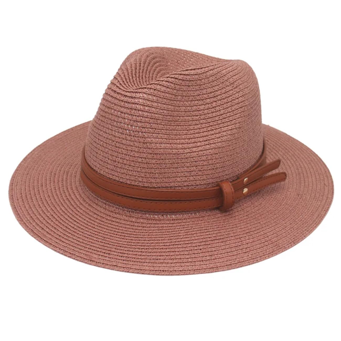 Donne Uomini Accessori Cintura Cappelli di Paglia Panama Estate Spiaggia Casual Jazz Cap Viaggio