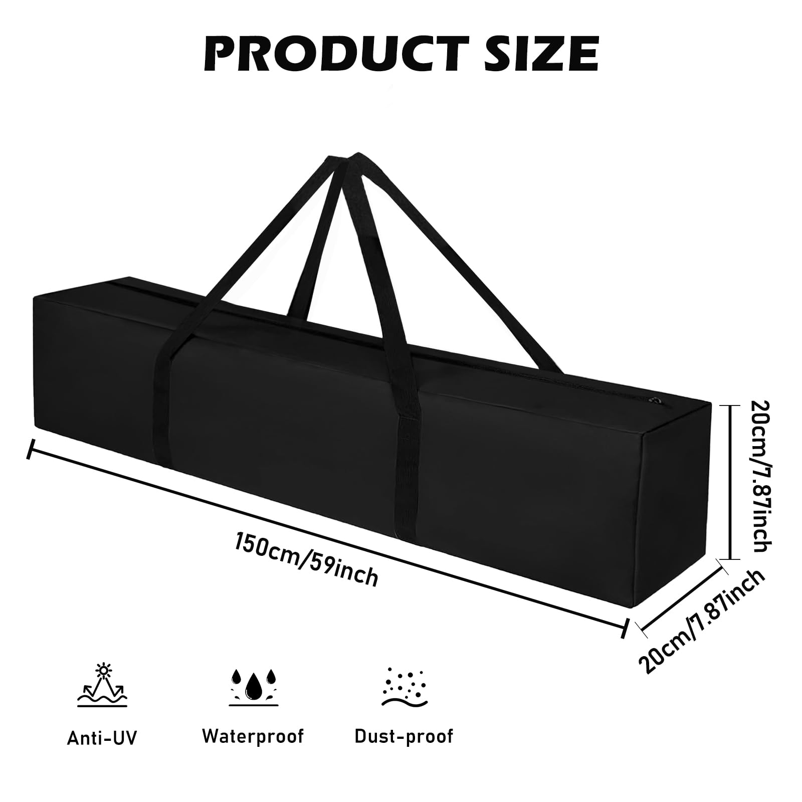 Tragbare Zeltstangentasche, Aufbewahrungstasche Für Zeltstangen, Tragbare Stativtasche, Universal Canopy Tent Roller Bag, Zeltstangentasche, 600D Oxford Stoff Wasserabweisend Für Mikrofon Fotografie