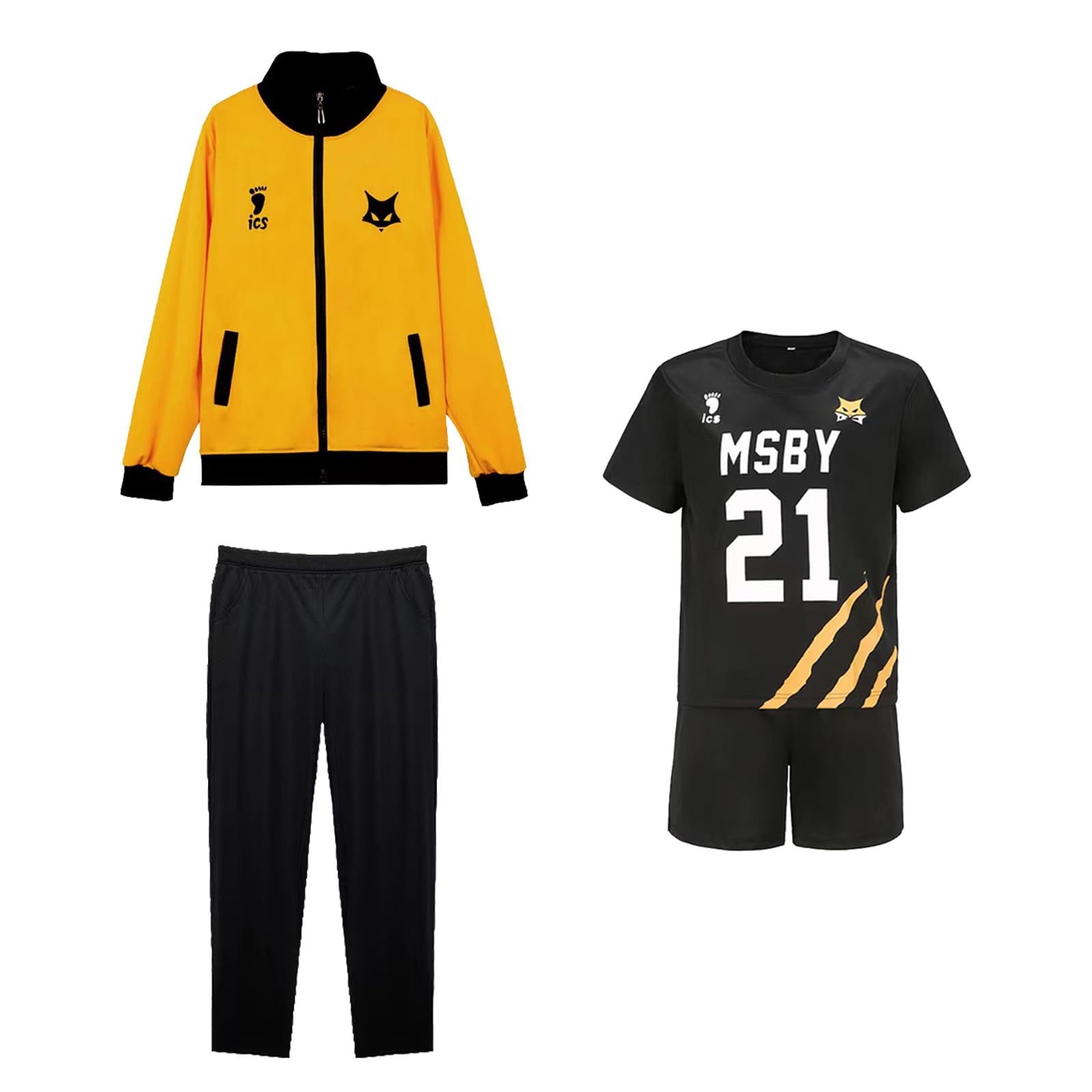 Amazon.co.jp: Xinclubna ハイキュー ジャージ 黒狼隊 MSBY コスプレ