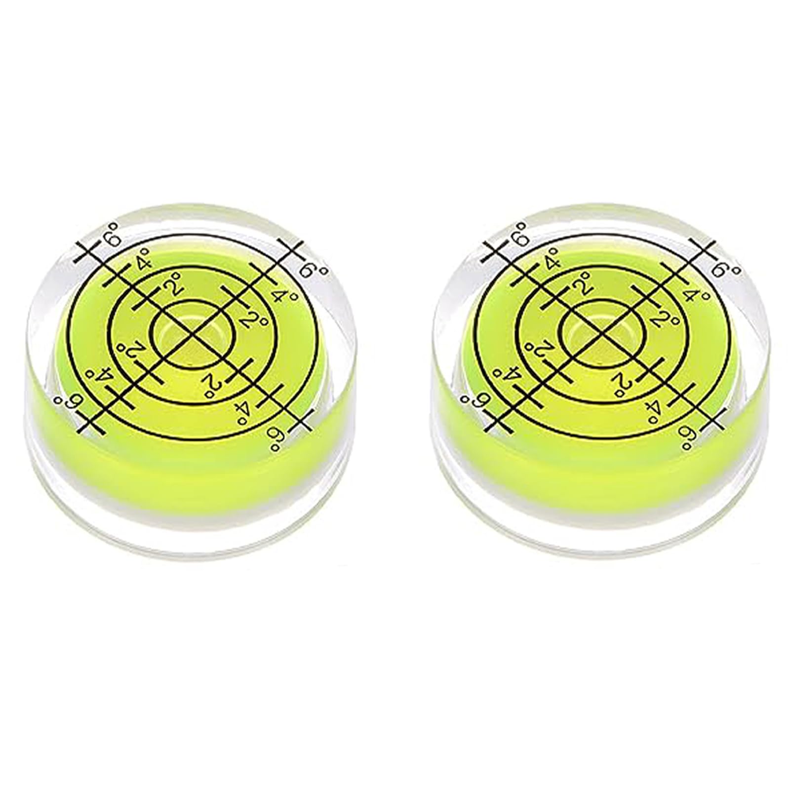 Ntek Green Round Bubble Level | Circular Bullseye Spirit Levels |Mini Bullseye Bubble Level | Round Easy Operation For Measurement Instrument | Degree Marked For Leveling Telescope