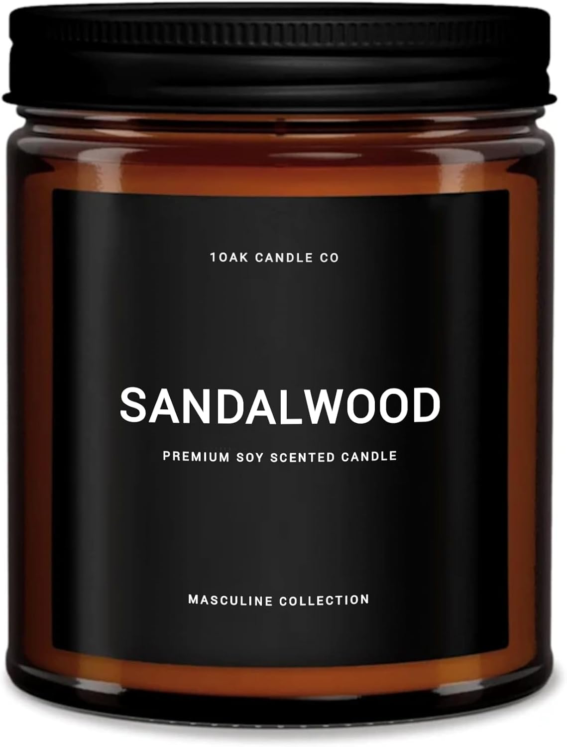 1OAK Scented Candles for Men - Sandalwood Candles - Mens Candle for Home - Masculine Candle - Long Burning Premium - Soy Wax