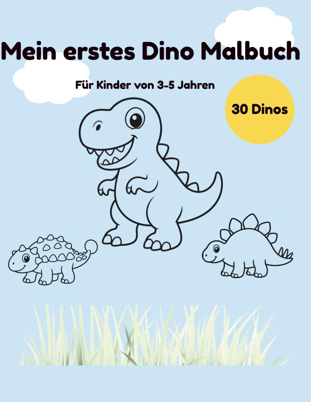 Mein erstes Dino Malbuch: Mit spannenden Dino-Fakten - für Kinder von 3-5 Jahren