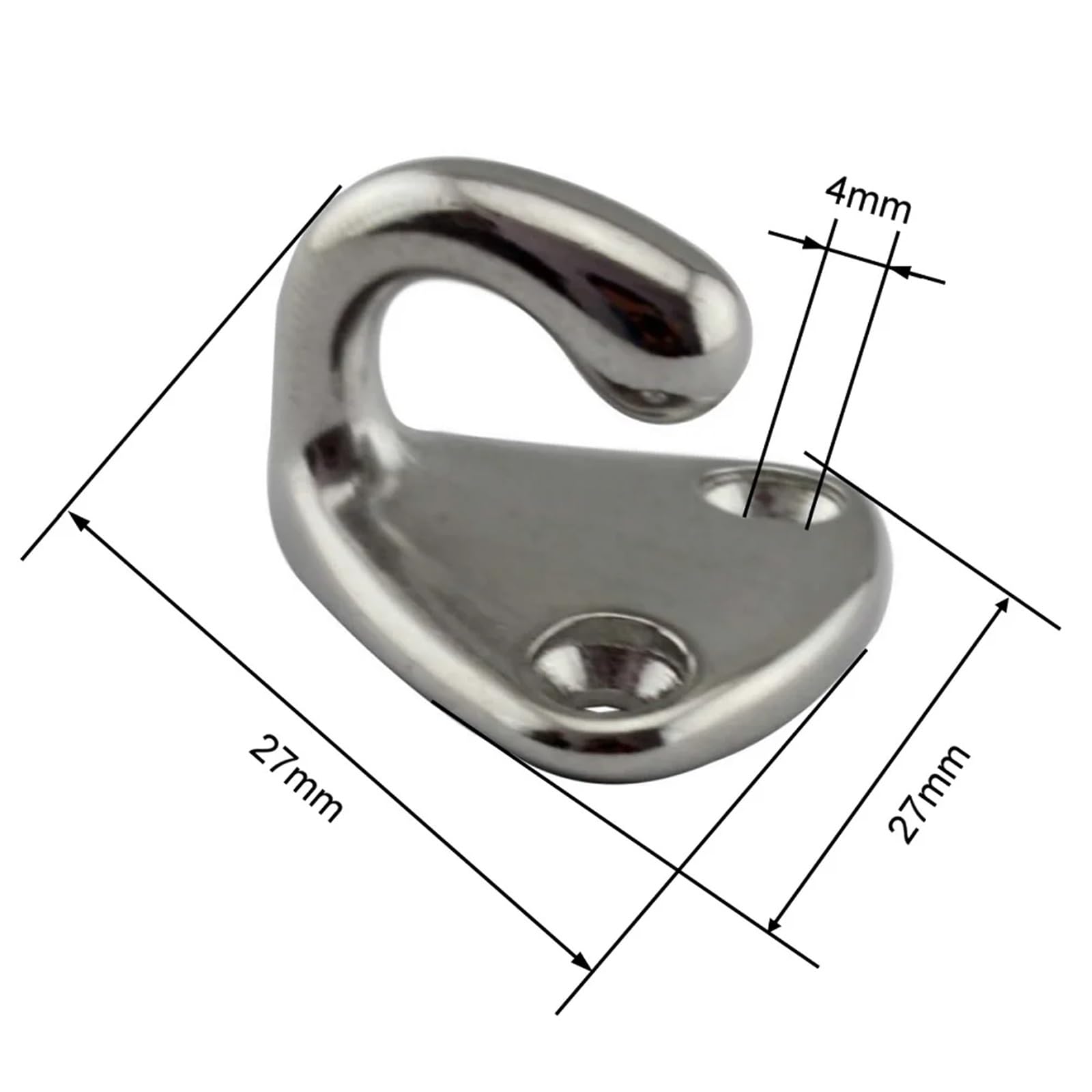 Edelstahl Karabiner Druckknopf Feder Haken Clip Marine Qualität 155982605079