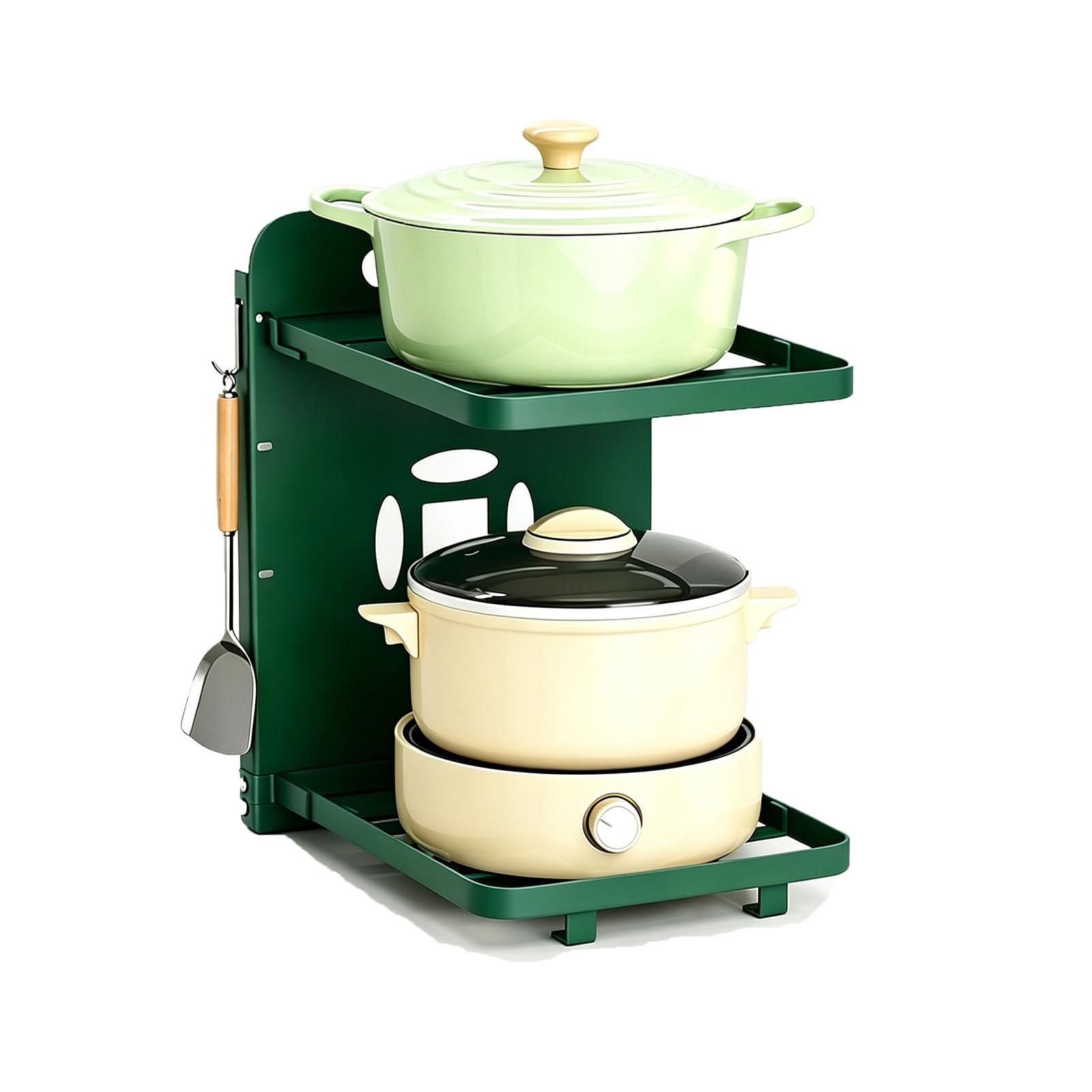 Soporte Almacenamiento para Cocina,con Ganchos Laterales