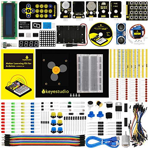 KEYESTUDIO Electronics Components Programming Coding Starter Learning Kit for Arduino Microcontroller Project STEM