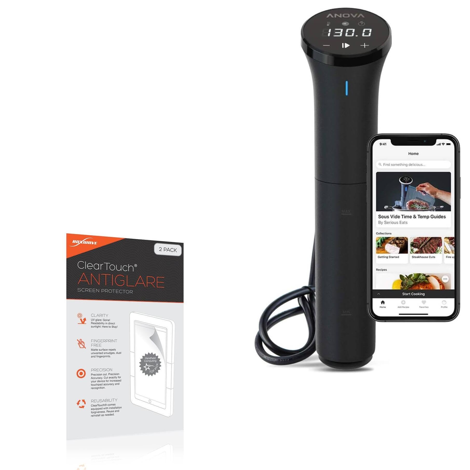 BoxWave Screen Protector Compatible with Anova Culinary Sous Vide Precision Cooker 2.0 - ClearTouch Anti-Glare (2-Pack), Anti-Fingerprint Matte Film Skin