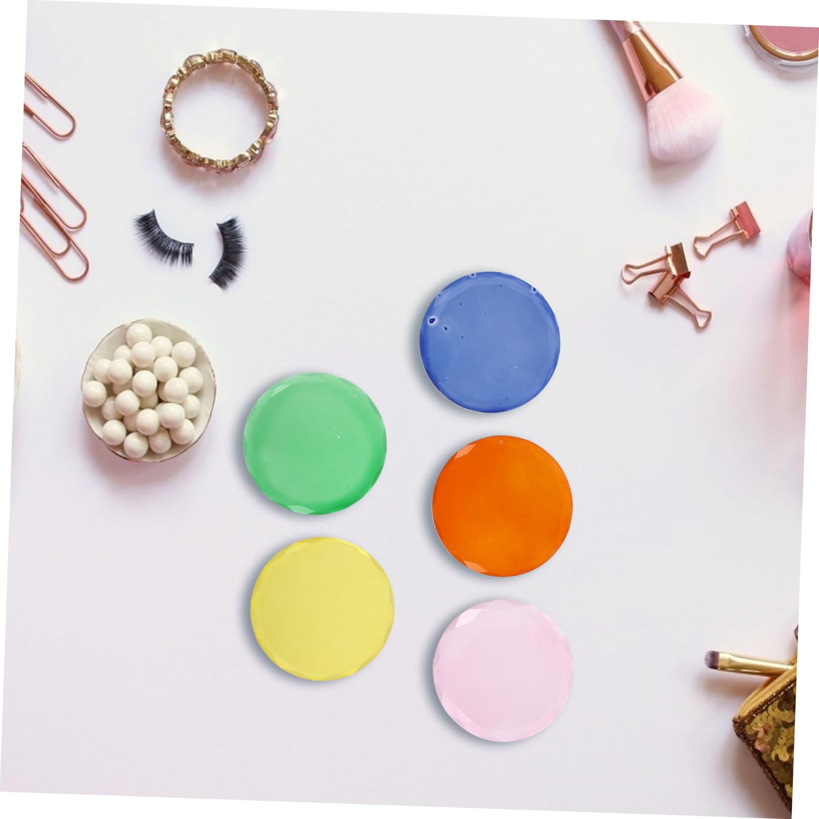 POPETPOP 15pezzi Vassoi Per Extension Ciglia Porta Ciglia Professionale Per Make up Di Colorati Arancione Per Applicazione Rapida e Comoda