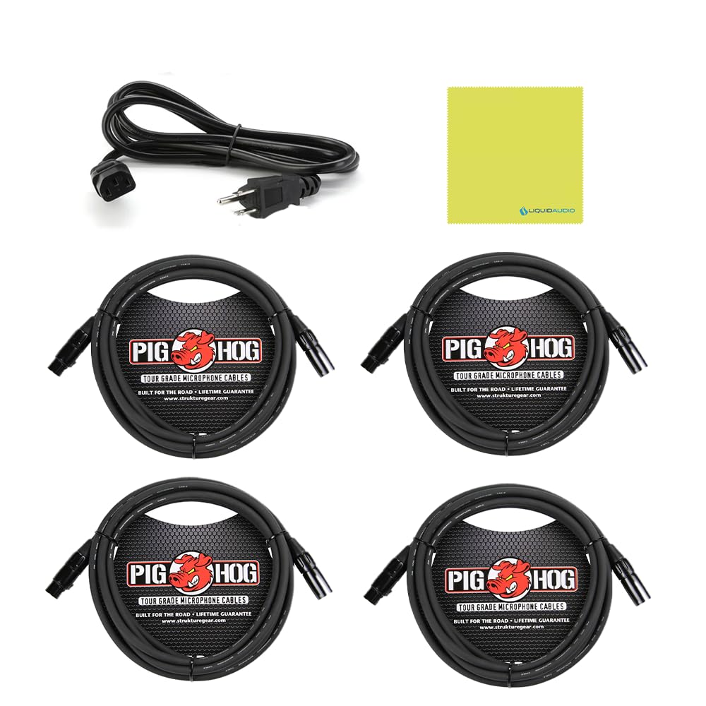 Warm Audio Microphone Preamplifier + EQ (WA73-EQ) Bundle with 4x Pig Hog 8mm XLR Microphone Cable 10ft and Liquid Audio Instrument Polishing Cloth - Single Channel British Mic Preamp, 1073 Style - Image 5