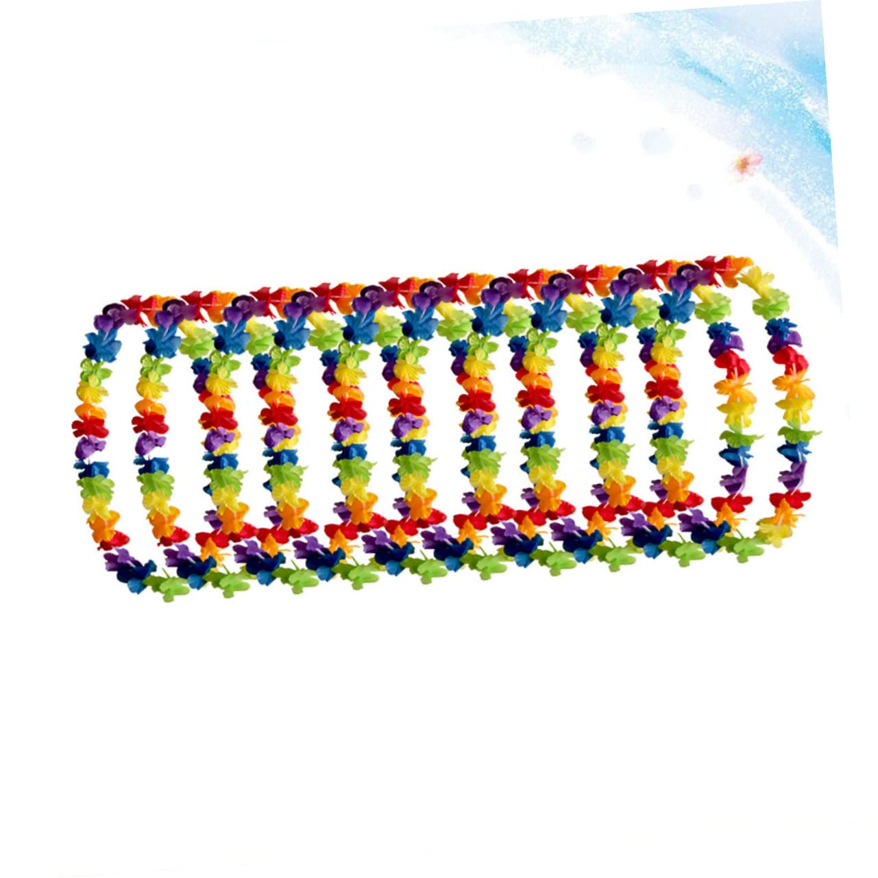 Ciieeo 20 Piezas Guirnaldas Hawaianas Collar Hawaiano Leis Collar Playa Collares Hawaianos Collar Hojas Suministros para Fiestas Hawaianas Flores Hawaianas Constituir Combinación