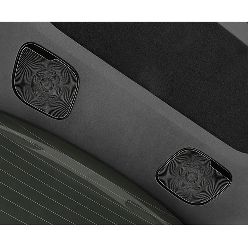 Per Tesla Modello Y 20-24 Auto Audio Altoparlante Copertura Interni Trim Adesivo Porta Altoparlante Copertura Sotto Il Sedile Usca Vent Trim  34