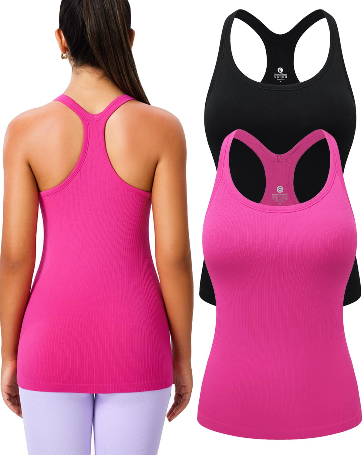Evercute Workout Tank Top with Built-in Bra