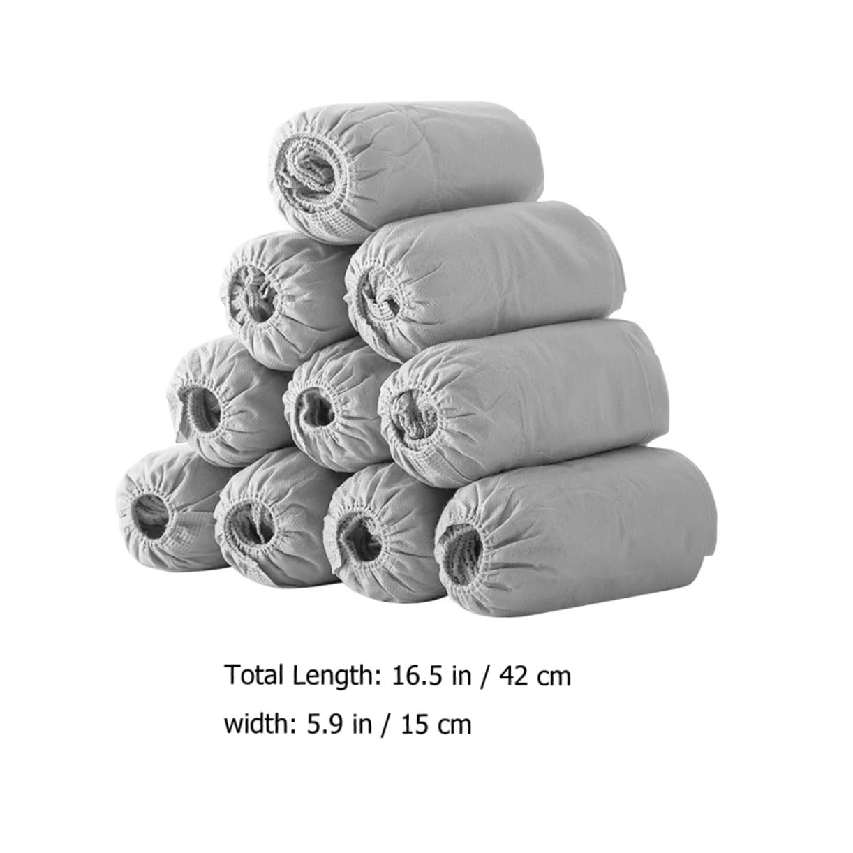 Ciieeo Anti-slip Shoe Covers 100 Pack Disposable Booties for Clean Carpets Home Hotel Use