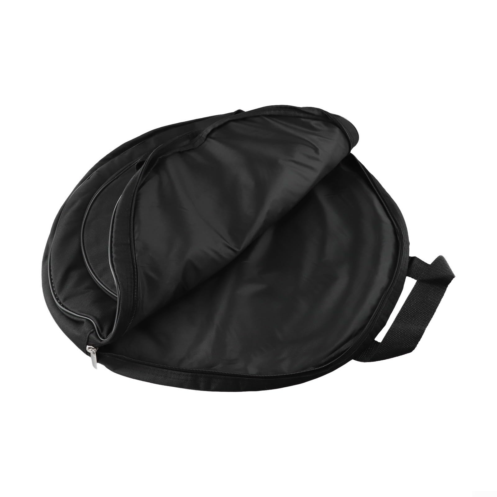 Bolsa para platillos de 53.3 cm de grosor, impermeable, tela Oxford, funda de almacenamiento para bateristas, viajes, conciertos negro