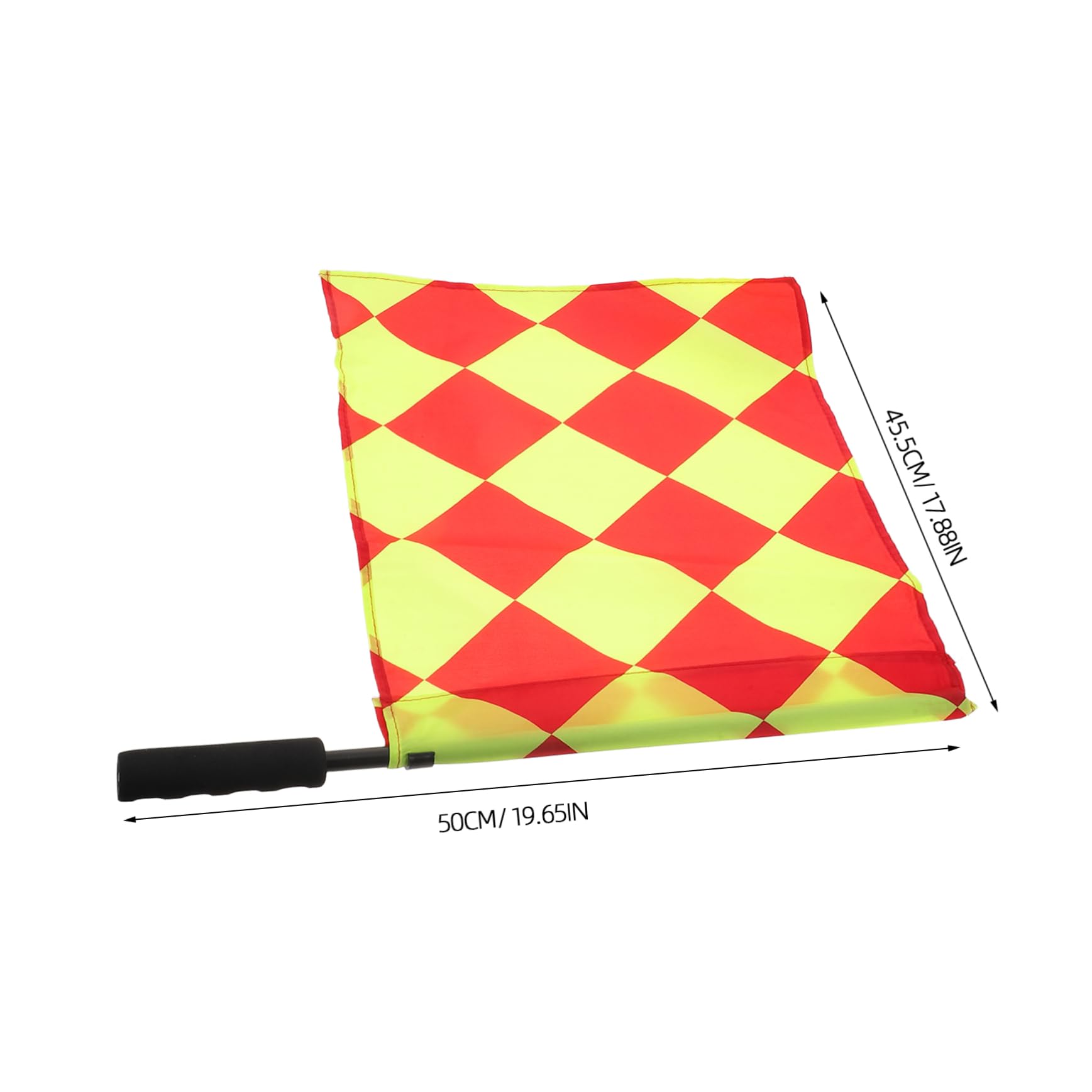 HEMOTON Referee Flags for Soccer 2pcs Corner Penalty Hand Signal Flags Lightweight Easy to Carry for Matches