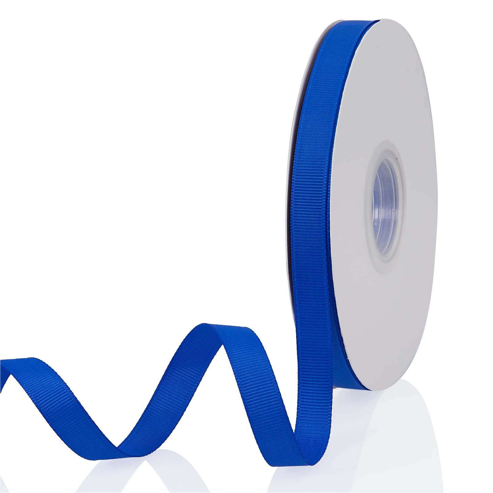 Royal Blue 1/2" X 50 Yards Solid Color Double Faced Grosgrain Ribbon for Gifts Wrapping, Wedding, Party, Crafts, Hair Bows, Flowers, Home DIY Decor