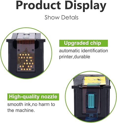 Miniatura 7 de Paquete combinado de cartuchos de tinta 61 XL XXL y color negro para HP 61xl 61xxl Tinta de impresora para impresoras HP Envy 4500 5530 4502 5535