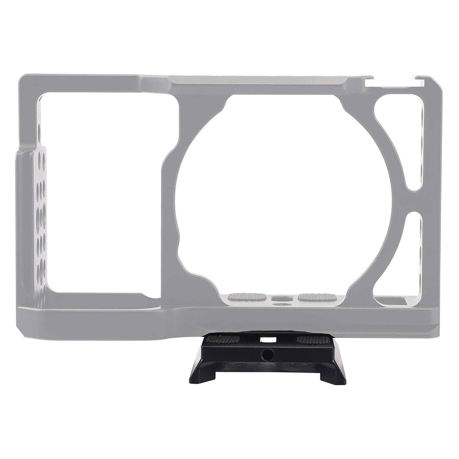 Haoge HQR-RY90 Piastra a sgancio rapido a doppio tipo per stabilizzatore cardanico DJI Ronin-S RoninS compatibile Manfrotto MVH500AH MVH502AH501HDV 504HD 577 Treppiede Fluid Video Head …