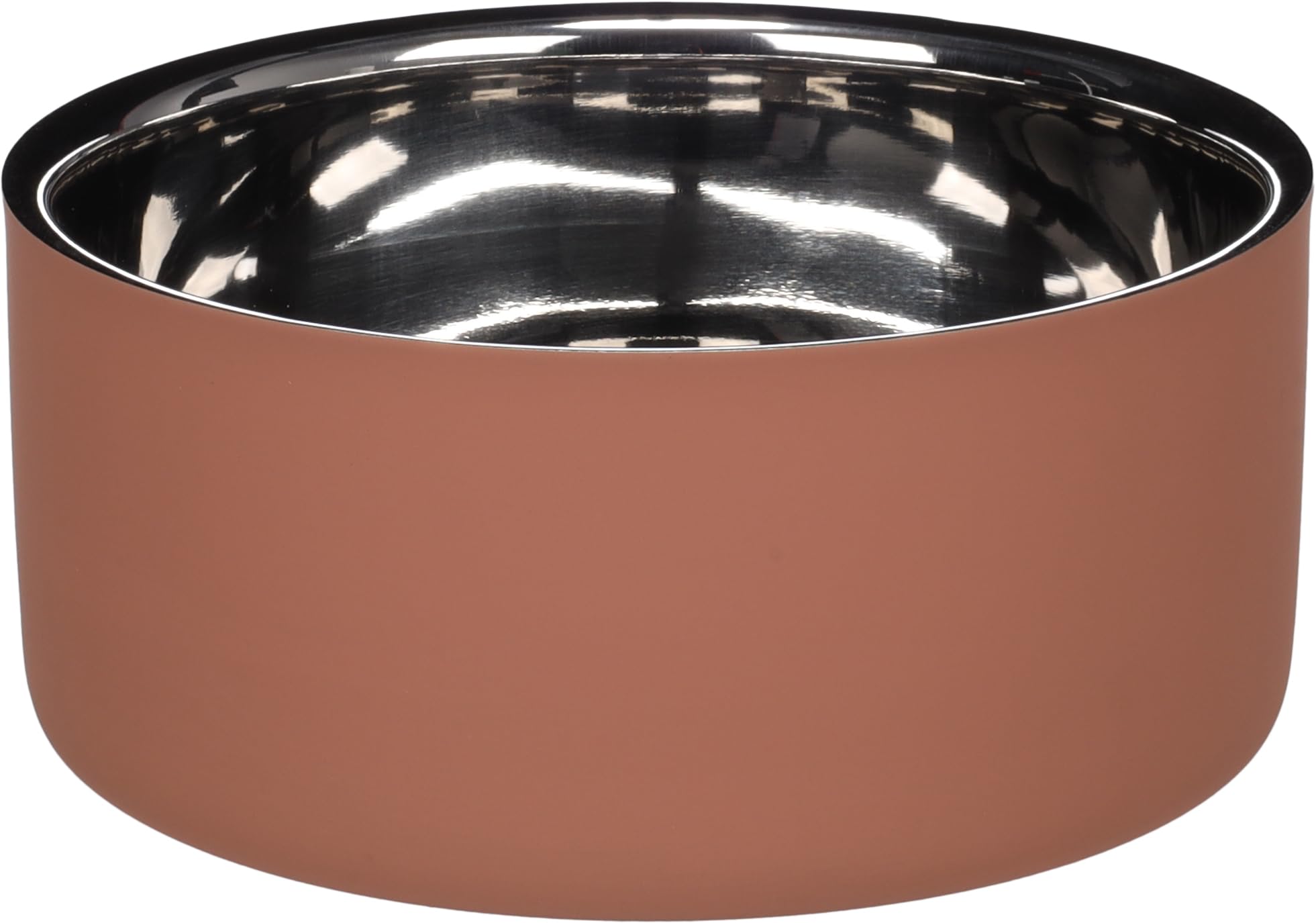 Flamingo FEEDING AND DRINKING BOWL XARA ROUND SALMON PINK 17x7,4CM 1.2L