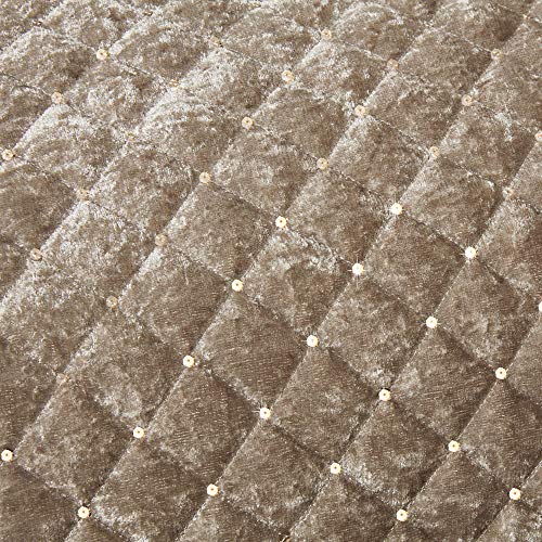 Parure de lit matelassée Emma Barclay velours sequins housse lit double