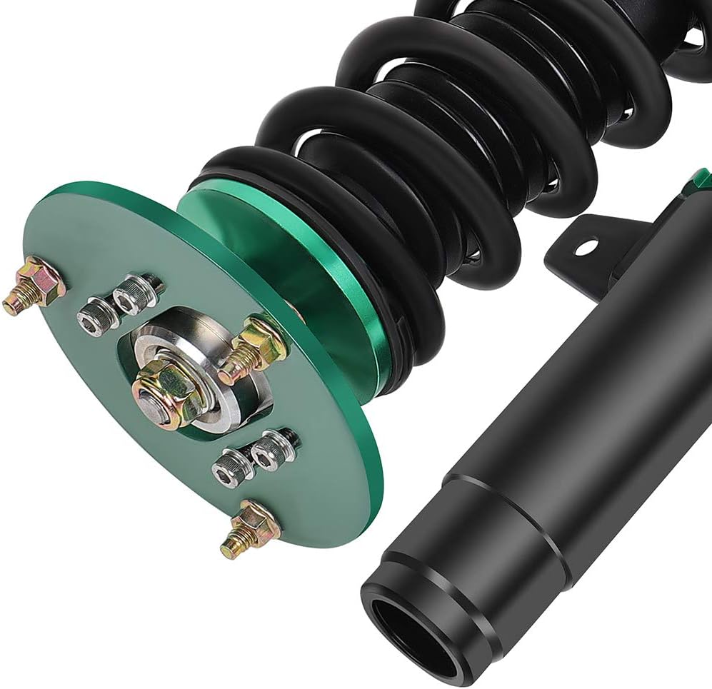 Adjustable Height Coilovers Struts Front And Rear Fit for 1998-2000 for BMW 323i, 2001-05 for BMW 325Ci, 2001-2005 for BMW 325i, 2000 for BMW 328Ci Coil Spring Over Shock (Set of 4) - Green