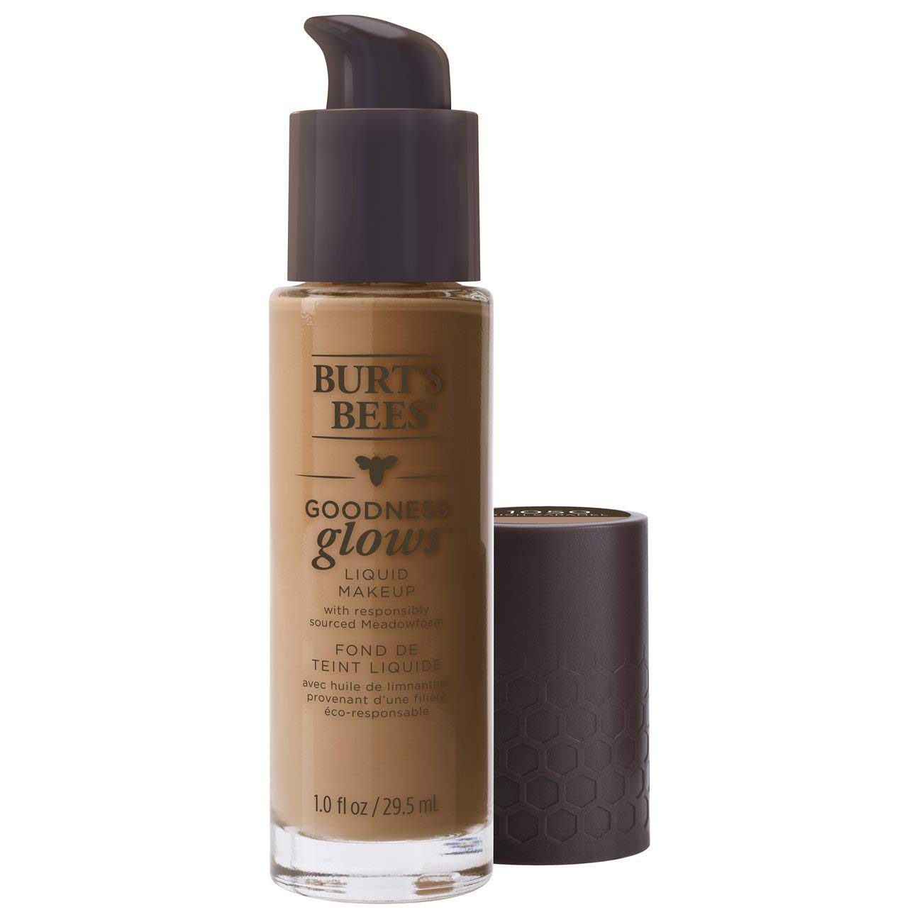 Burt's Bees Goodness Glows Liquid Foundation, 30 ml, Rich Caramel