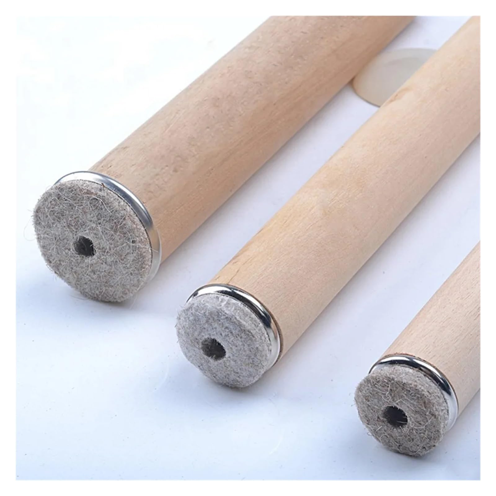 Protectores de suelo para patas de silla, 32 unidades, plateados, 22/24/28/38 mm, fieltro, para sofá, antideslizante, con tornillo antideslizante (38 mm)