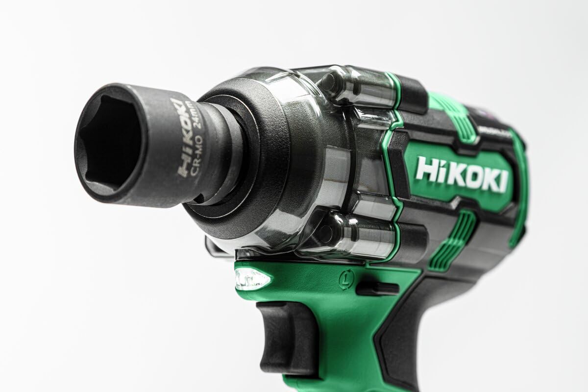 Hikoki Wkrętarka impulsowa 18 V, 345 Nm, bezszczotkowa, przyłącze ramowe 1/2 IP56, tylko korpus, walizka do układania w stosy.