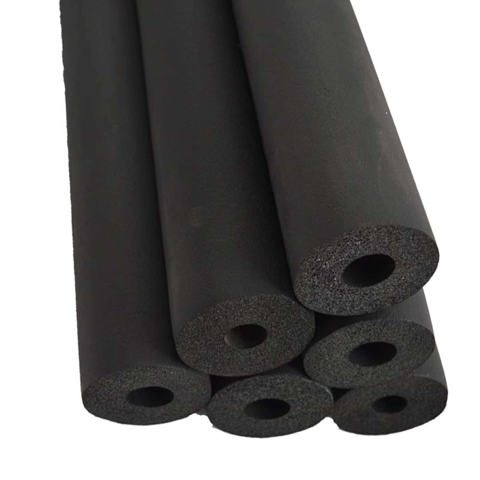 1 tubo de espuma aislante de tubería, diámetro interior de 4/5 a 4.3 pulgadas, grosor de pared de 4/5 a 1.2 pulgadas, aislamiento de tubo de espuma para tuberías de agua caliente y fría (25 x 30 mm