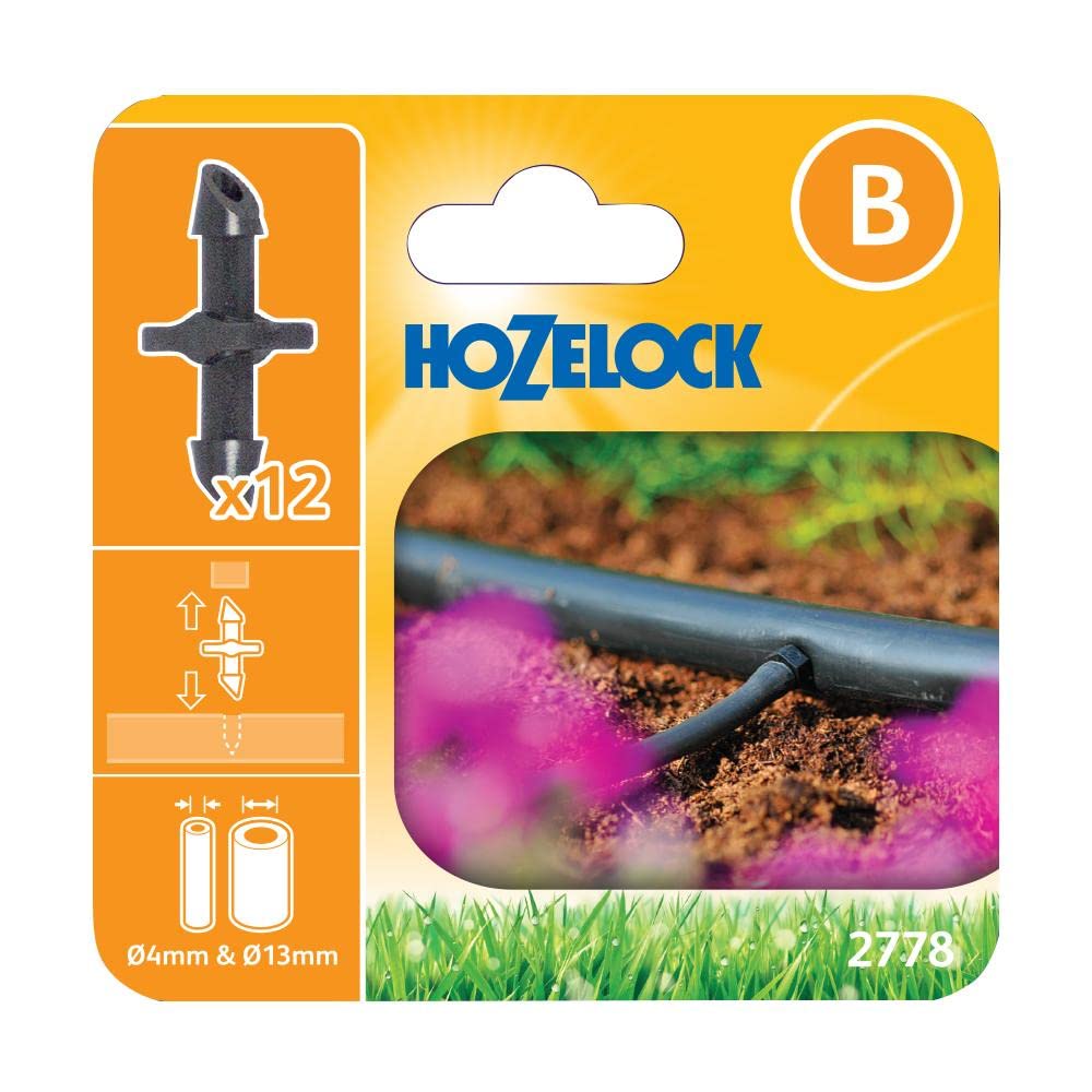 4 Raccordi Doppi Maschio-Maschio Per Tubo Da Giardino – Connettori Universali Compatibili Hozelock – Adattatori In Plastica Per Irrigazione E Rubinetti